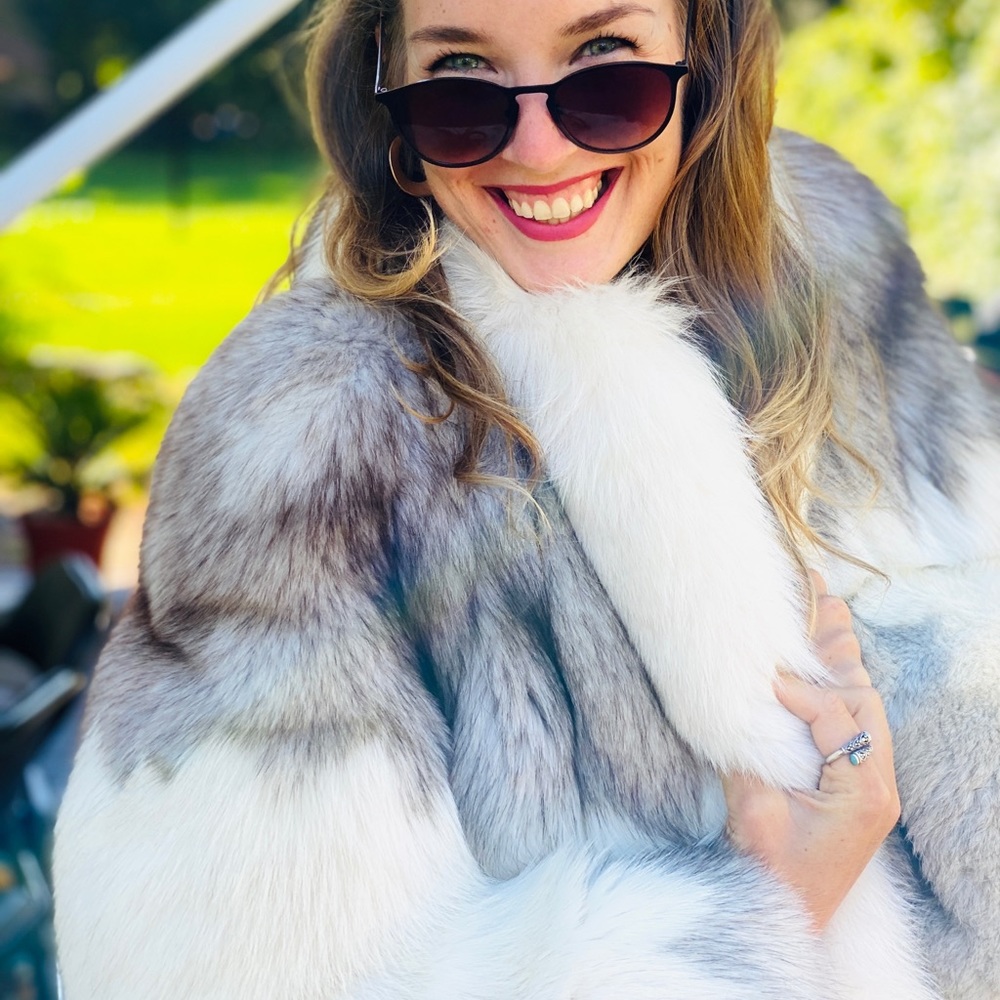 SALE! Saga Fox fur coat